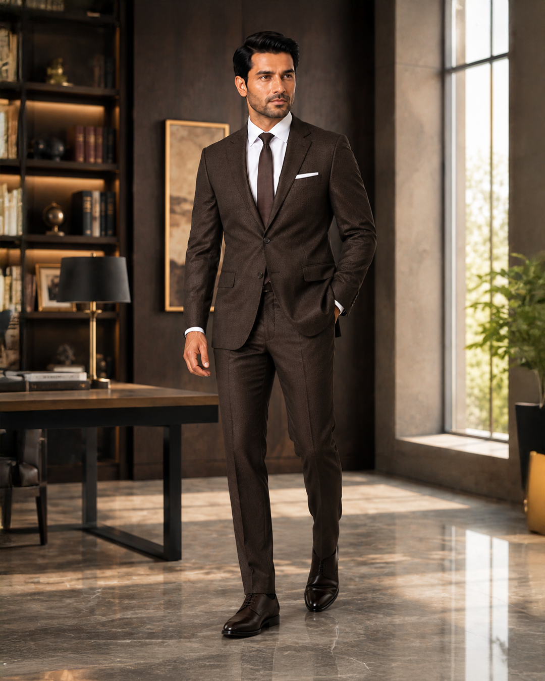 Chocolate Brown Formal Suit