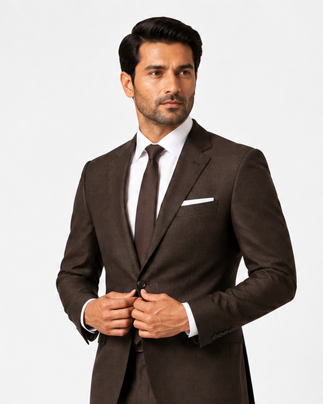 Chocolate Brown Formal Suit
