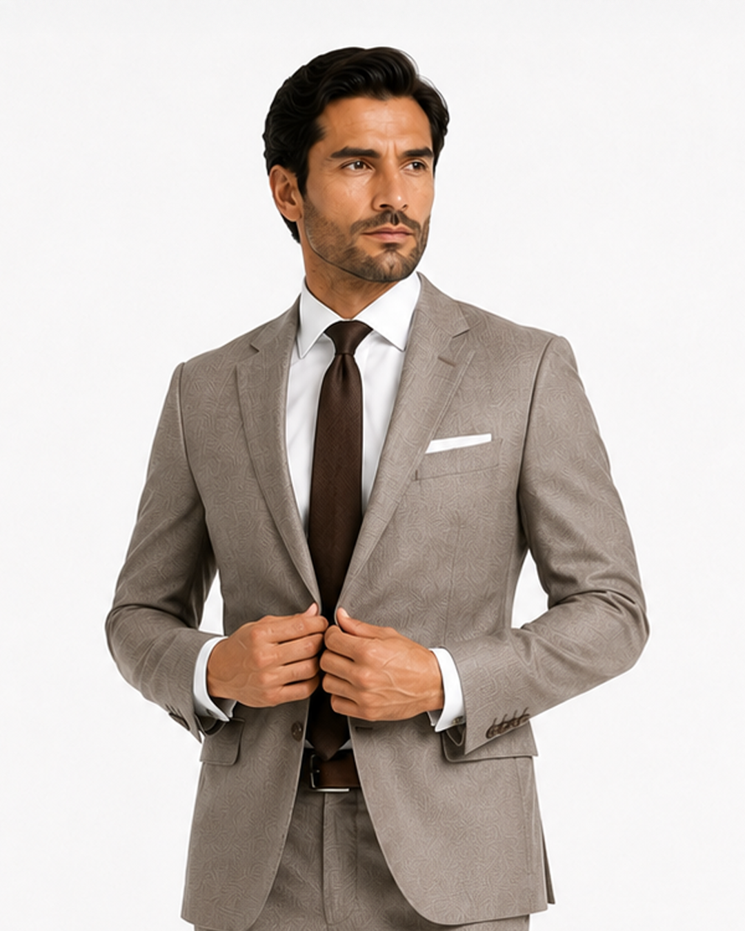 Taupe Business Suit